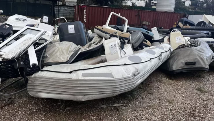 Bodrum’da Göçmen Kaçakçılığına Ait 38 Deniz Aracı İhalede Satıldı