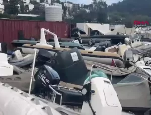 Bodrum’da Göçmen Kaçakçılığında Kullanılan 38 Deniz Aracı İhaleyle Satıldı