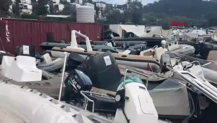 Bodrum’da Göçmen Kaçakçılığında Kullanılan 38 Deniz Aracı İhaleyle Satıldı