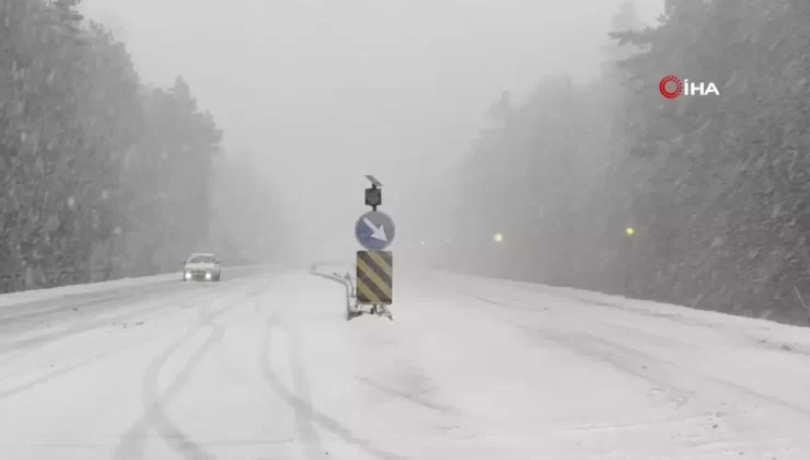 Bolu Dağı’nda Kar Yağışı Başladı