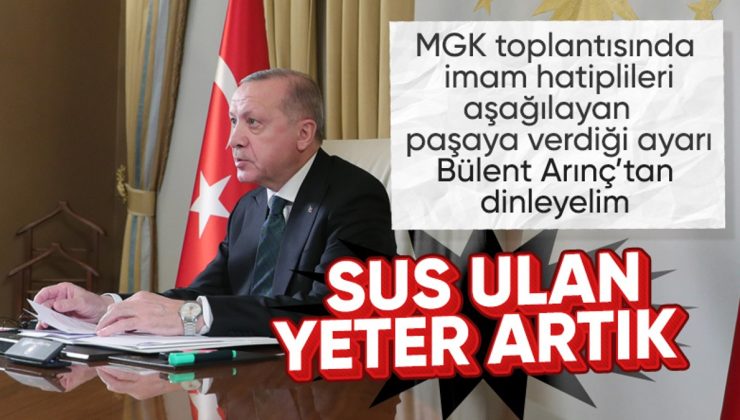 Bülent Arınç, Cumhurbaşkanı Erdoğan’ın imam hatiplileri aşağılayan paşaya verdiği ayarı anlattı
