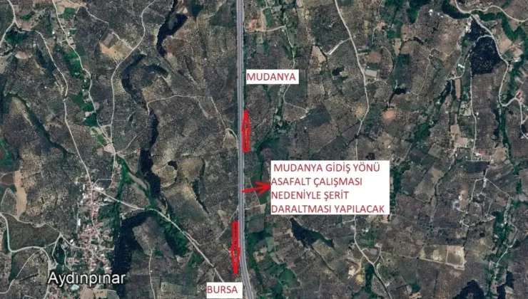 Bursa Mudanya Karayolu’nda Yol Çalışmaları Başlıyor