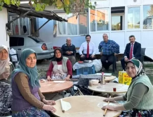 Bursa Yenişehir Belediye Başkanı Ercan Özel, Demirboğa Köyü’nde Bazlama Pişirdi