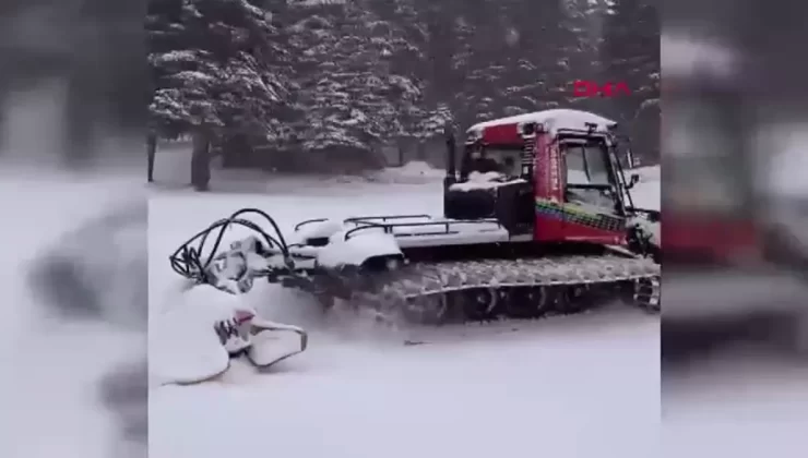 Bursa’da Mevsimin İlk Karı Düştü, Uludağ Beyaza Büründü