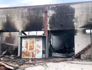 Bursa’da Mobilya Fabrikasında Büyük Yangın