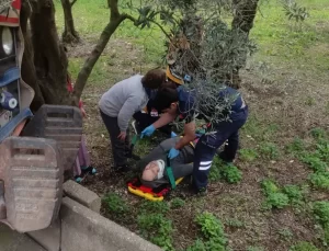 Bursa’da Traktör Sulama Kanalına Çarptı: Sürücü Yaralı