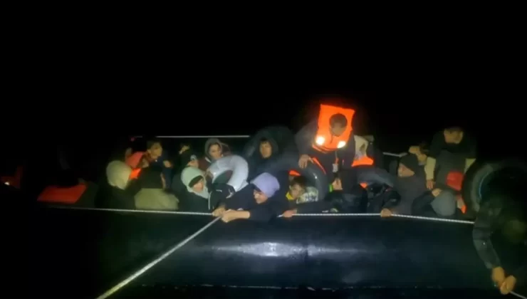 Çanakkale açıklarında 108 göçmen yakalandı