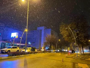 Çankırı’da Kar Yağışı Sevinci