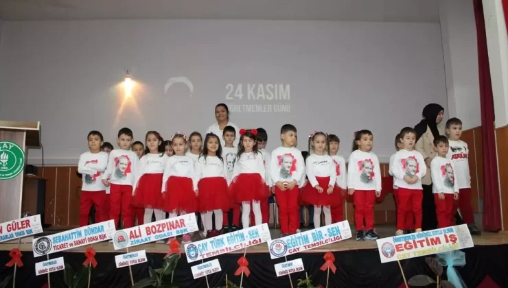 Çay’da Öğretmenler Günü Kutlandı