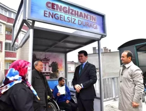 Cengizhan’a Özel Engelsiz Durağı Yapıldı