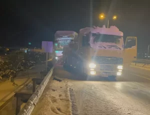 Çerkeş’te Tır Kaza Yaptı