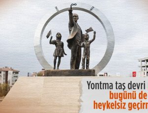 CHP’nin heykel hizmetinde son eser Merkezefendi Belediyesi’nden