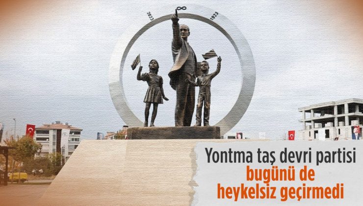 CHP’nin heykel hizmetinde son eser Merkezefendi Belediyesi’nden