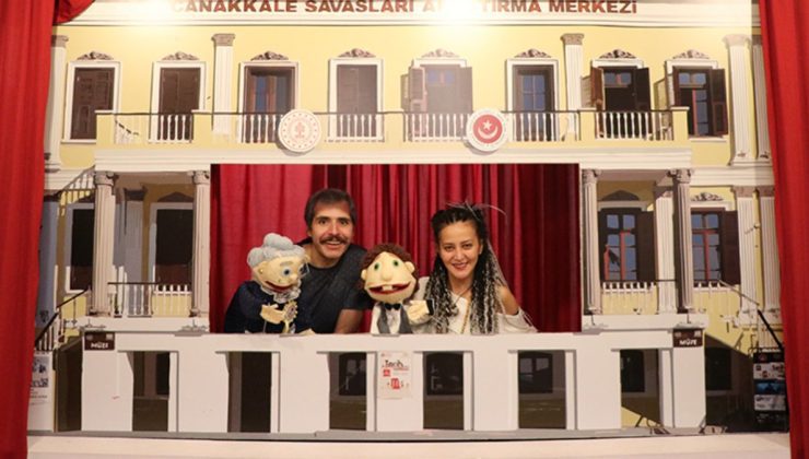 Çocuklar, Kukla ‘Tarçın’ aracılığıyla Çanakkale Savaşlarını öğreniyor