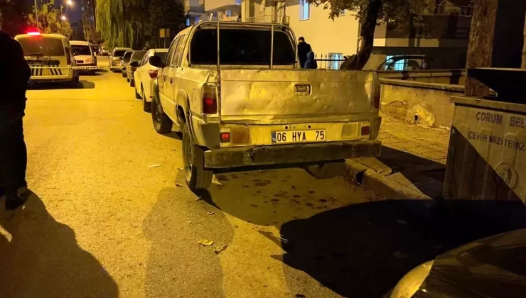 Çorum’da Araç Kurşunlandı, Şahıs Yakalandı