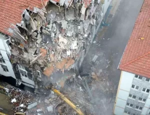 Çorum’da Doğal Gaz Patlaması Sonrası Yıkım Başladı