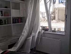 Çorum’da Patlama Sonrası Eşya Kurtarma