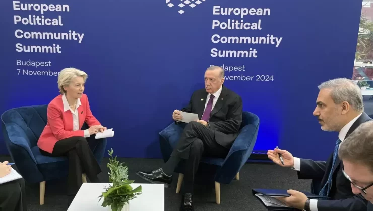 Cumhurbaşkanı Erdoğan, AB Komisyonu Başkanı Ursula von der Leyen ile görüştü