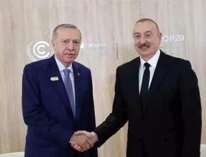 Cumhurbaşkanı Erdoğan, Azerbaycan Cumhurbaşkanı Aliyev ile görüştü