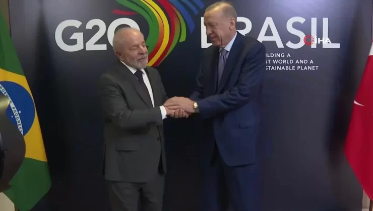 Cumhurbaşkanı Erdoğan, Brezilya Devlet Başkanı Lula da Silva ile görüştü