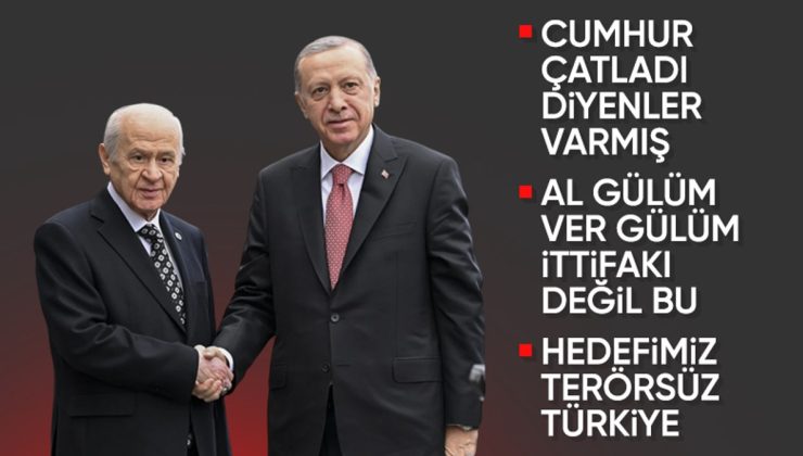 Cumhurbaşkanı Erdoğan: Cumhur İttifakı’nda uyuşmazlık ve fikir ayrılığı asla yoktur