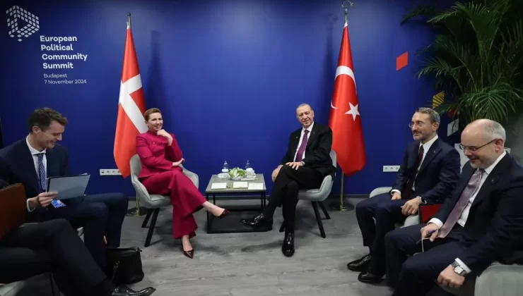 Cumhurbaşkanı Erdoğan, Danimarka Başbakanı Frederiksen ile Görüştü