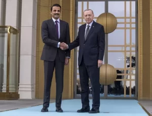 Cumhurbaşkanı Erdoğan, Katar Emiri Al Sani’yi resmi törenle karşıladı