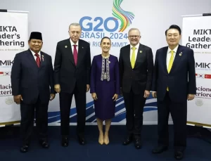 Cumhurbaşkanı Erdoğan, MIKTA liderleriyle bir araya geldi