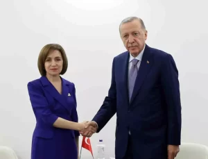 Cumhurbaşkanı Erdoğan, Moldovalı mevkidaşı Sandu ile görüştü