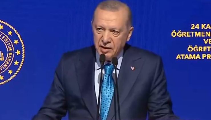 Cumhurbaşkanı Erdoğan’dan öğretmen atama programında açıklamalar