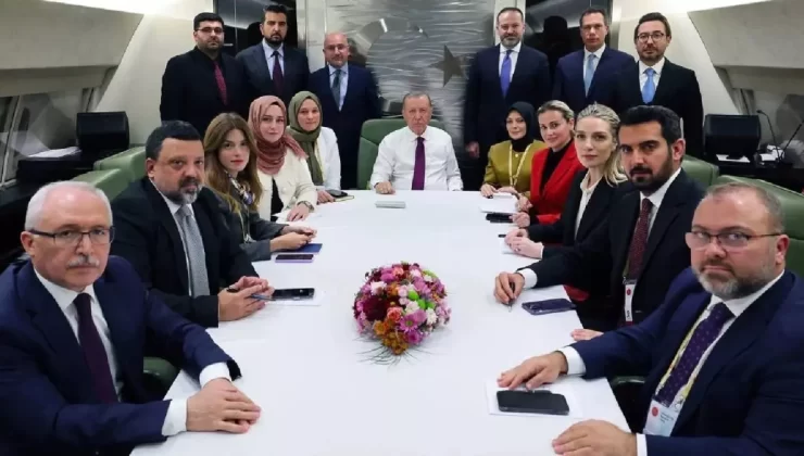 Cumhurbaşkanı Erdoğan’ın uçağında “adaylık” sorusunun yasaklandığı iddia edildi