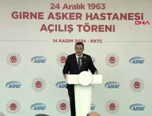 Cumhurbaşkanı Yardımcısı Yılmaz, ’24 Aralık 1963 Girne Askeri Hastanesi Açılış Töreni’nde konuştu