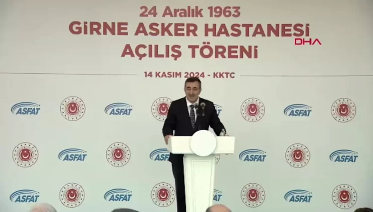 Cumhurbaşkanı Yardımcısı Yılmaz, ’24 Aralık 1963 Girne Askeri Hastanesi Açılış Töreni’nde konuştu