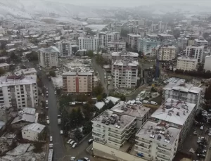 Darende’de Kar Yağışı Etkili Oldu