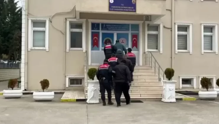 Definecilere şok baskın; 4 gözaltı…Güpegündüz iş makinaları ile