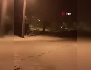 Denizli’ye İlk Kar Düştü