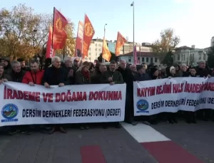 Dersim Dernekleri Federasyonu’ndan Kayyum Protestosu