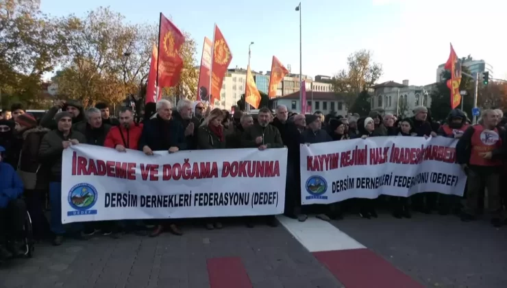 Dersim Dernekleri Federasyonu’ndan Kayyum Protestosu