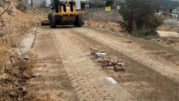 Didim’de Yağışlar Yol Tahribatına Neden Oldu, Belediye Onarıma Başladı