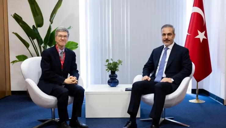Dışişleri Bakanı Hakan Fidan Portekiz’de Jeffrey Sachs’ı Kabul Etti