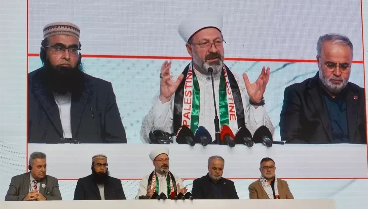 Diyanet İşleri Başkanı Erbaş, İstanbul’da “Gazze Zirvesi Sonuç Bildirgesi”ni okudu Açıklaması
