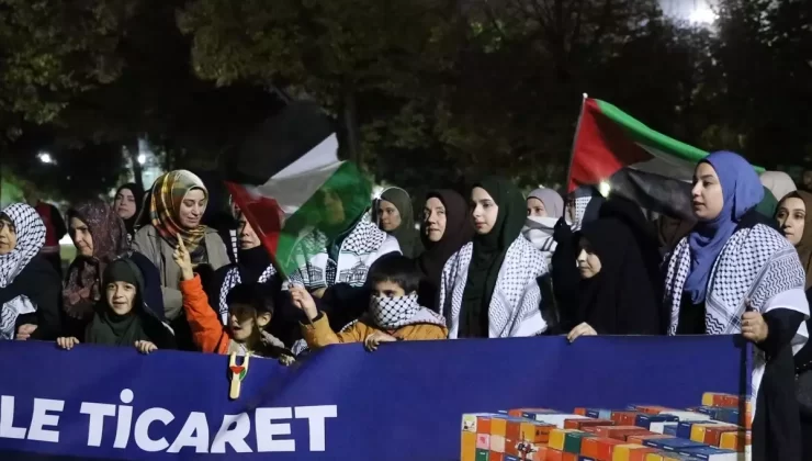 Diyarbakır’da İsrail’in Filistin’e yönelik saldırıları protesto edildi
