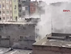 Diyarbakır’da Yangın: Baba ve İki Çocuk Balkonda Kurtarıldı