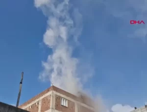 Diyarbakır’da Zemin Katındaki Odunlukta Yangın Çıktı