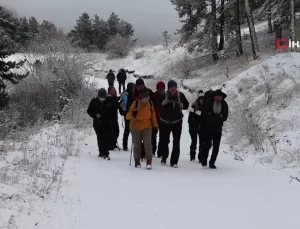 Doğaseverler Kar Altında Yürüdü
