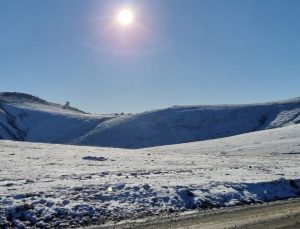 Düzce’nin 1830 rakımlı Kardüz Yaylası’ndan kar manzaraları