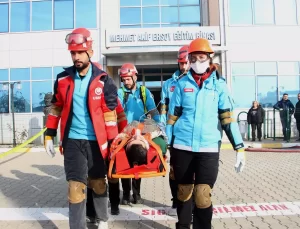 Edirne’de Deprem Tatbikatı Gerçekleştirildi