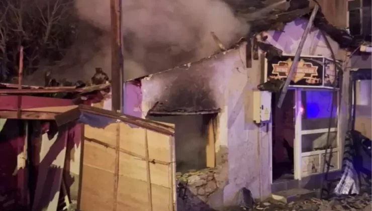 Edirne’de Metruk Bina Yangını