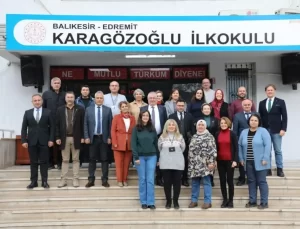 Edremit Belediye Başkanı Ertaş, Öğretmenler Günü Dolayısıyla Okulları Ziyaret Etti