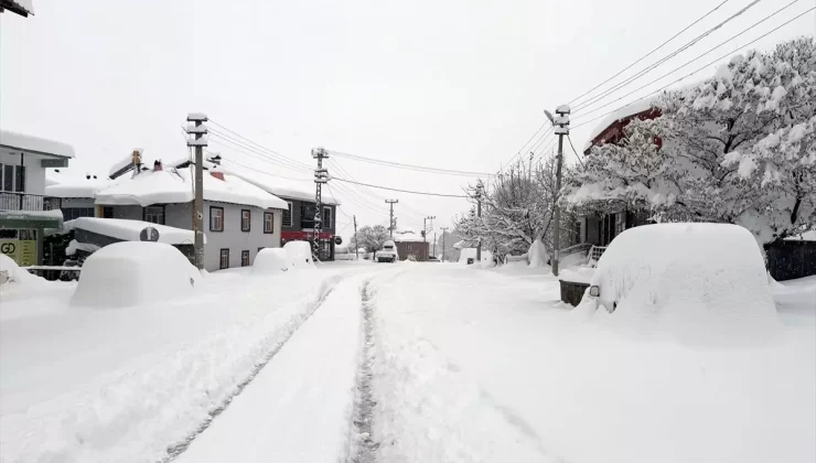 Elazığ ve Bingöl’de Kar Yağışı Yolları Kapattı